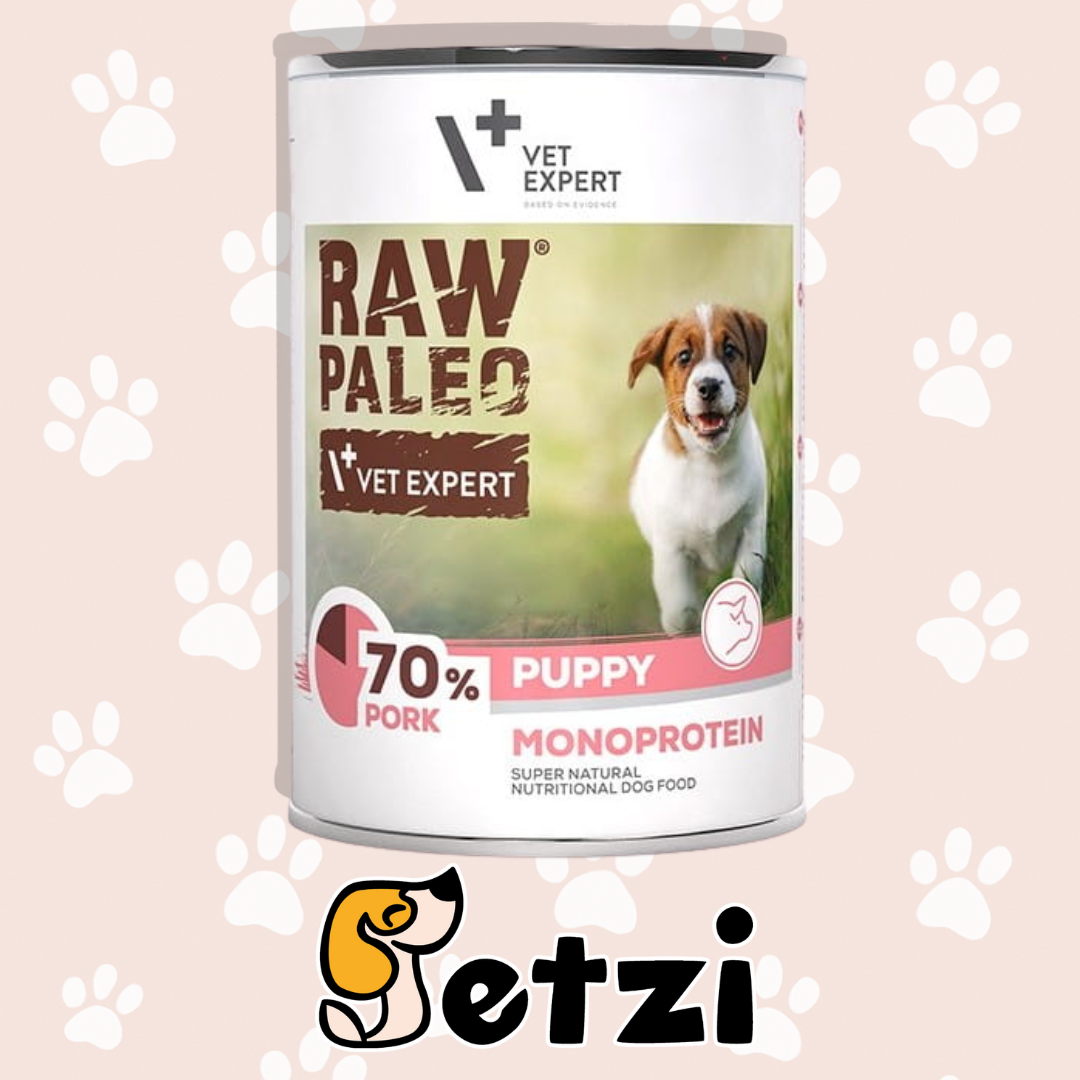 RAW PALEO – KARMA MOKRA DLA SZCZENIĄT – RÓŻNE ROZMIARY