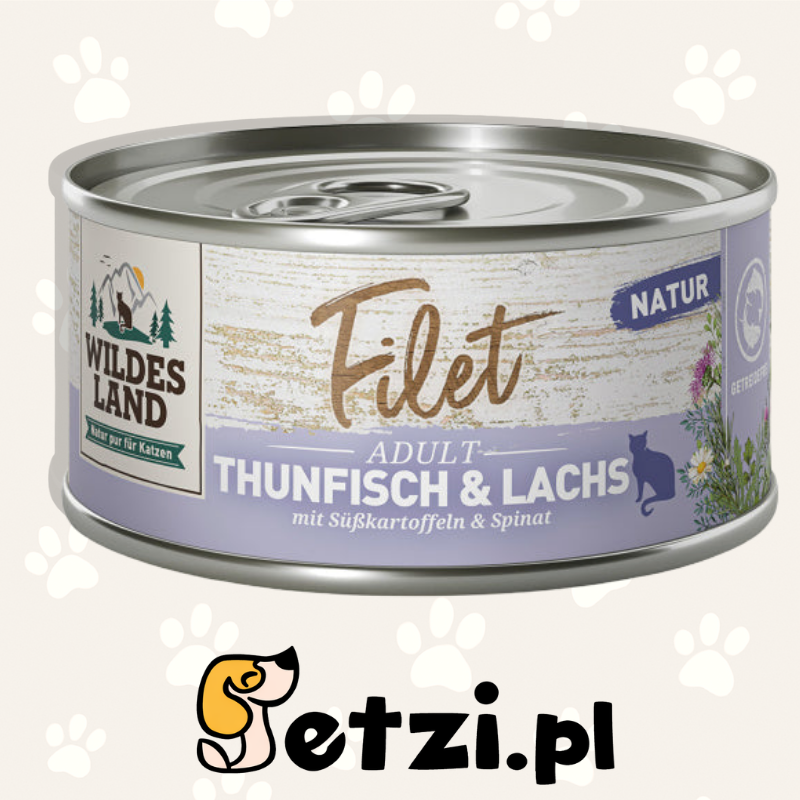 WILDES LAND CAT MOKRA KARMA DLA KOTA FILET THUNFISH LASCH 80G