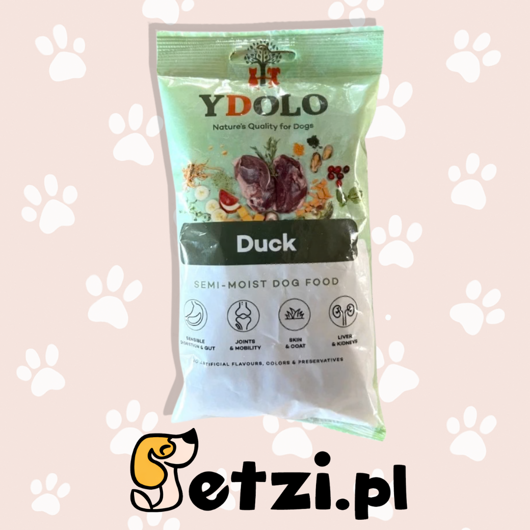 YDOLO DUCK - KACZKA - KARMA PÓŁWILGOTNA DLA PSA (100G)