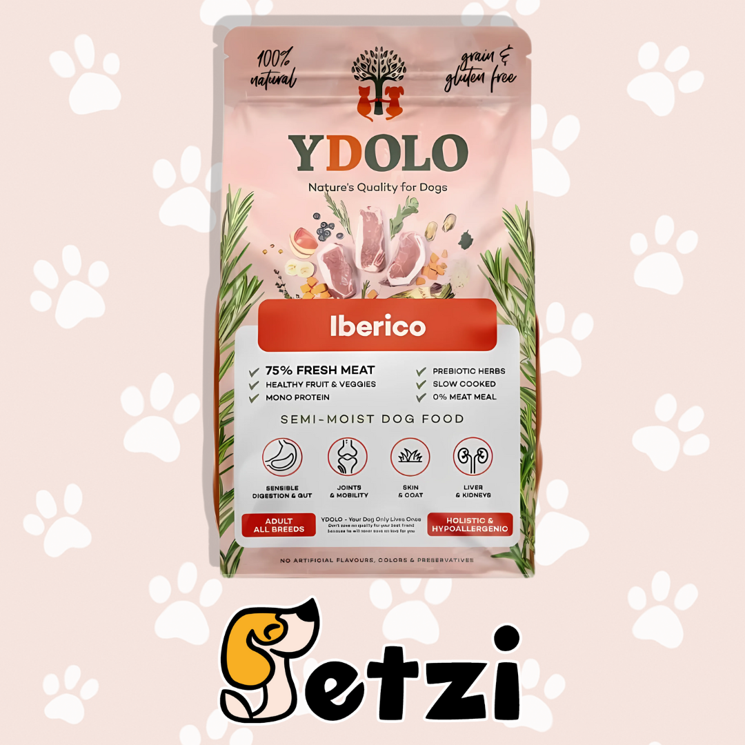 YDOLO IBERICO - WIEPRZOWINA IBERICO - KARMA PÓŁWILGOTNA DLA PSA, 10KG
