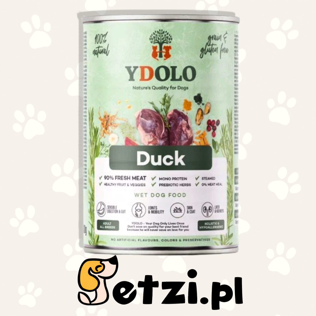 YDOLO MOKRA KARMA DLA PSA DUCK 400G