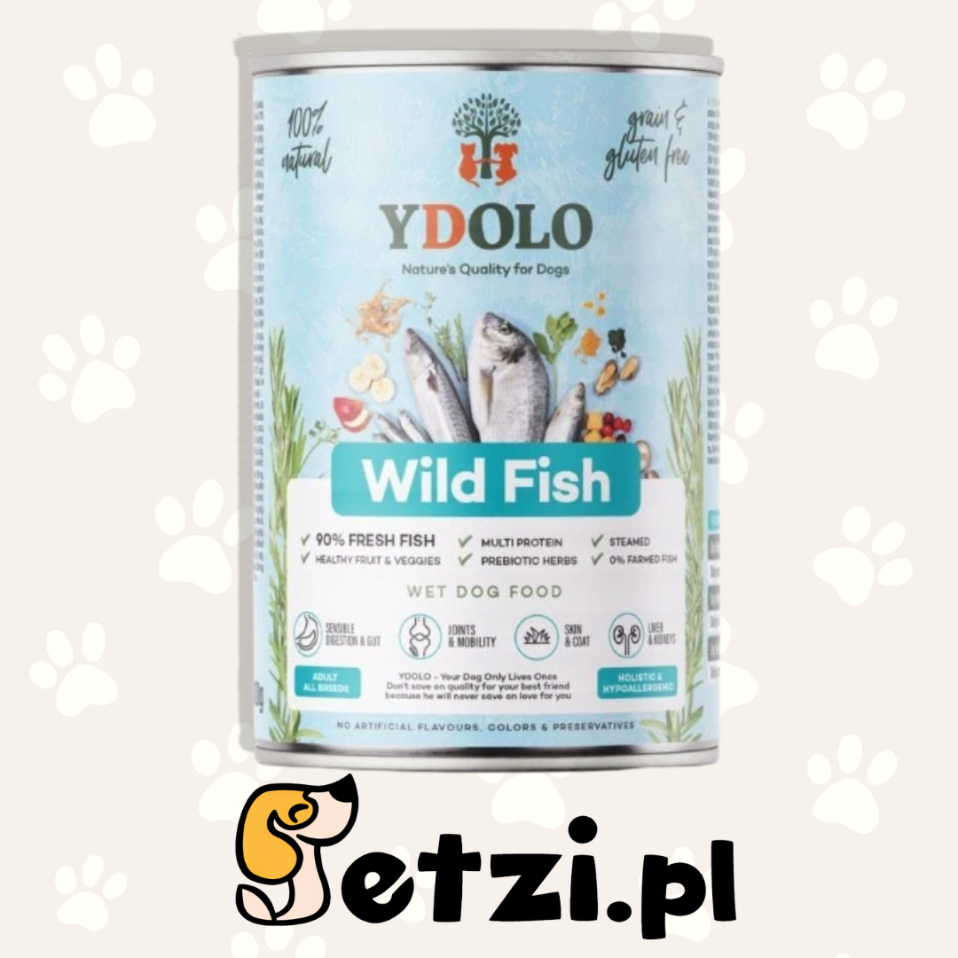 YDOLO MOKRA KARMA DLA PSA WILD FISH 400G