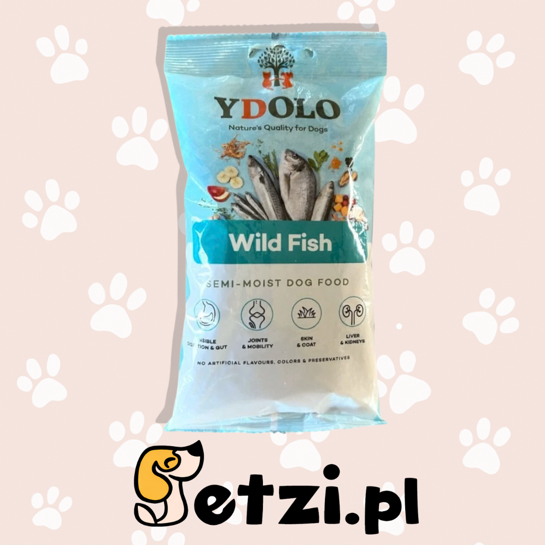 YDOLO WILD FISH RYBY MORSKIE KARMA PÓŁWILGOTNA DLA PSA (100g)