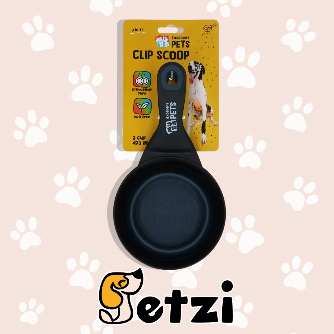 EXCELLENT PETS 3-IN-1 CLIP SCOOP 2 CUP