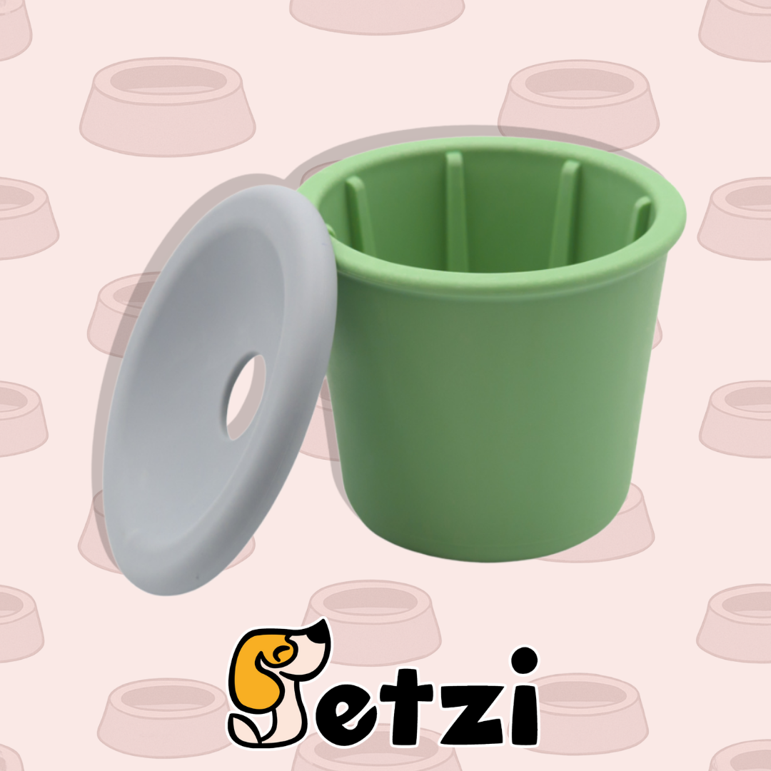 FIBOO SNACK FIBEEK + PRZYKRYWKA Z OTWOREM NA SMACZKI - RÓŻNE KOLORY