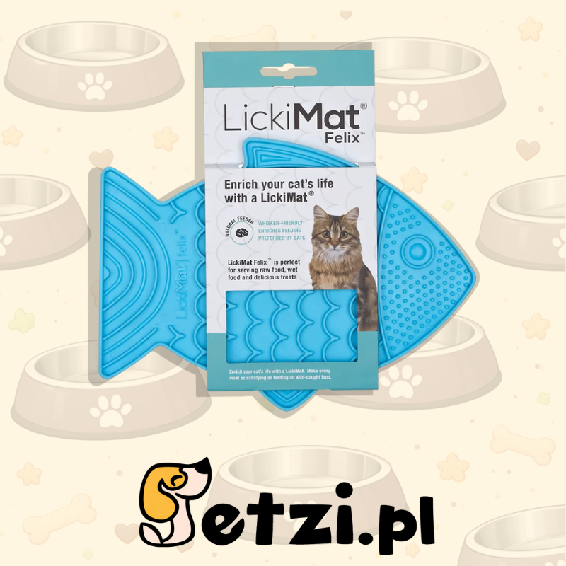 LICKIMAT CLASSIC FELIX CAT TURKUSOWA