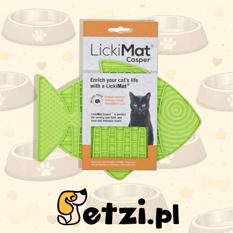 LICKIMAT CLASSIC CASPER CAT ZIELONA