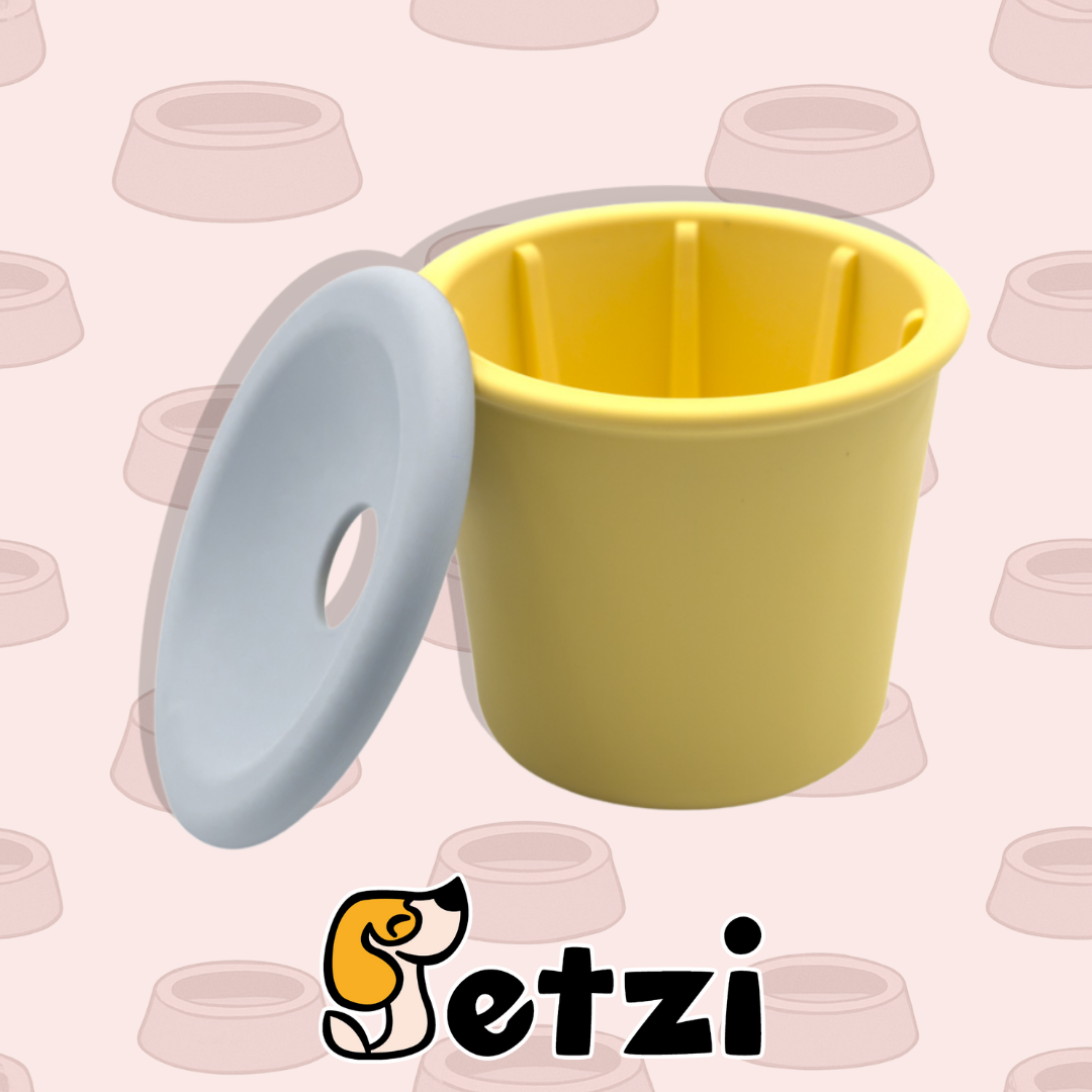FIBOO SNACK FIBEEK + PRZYKRYWKA Z OTWOREM NA SMACZKI - RÓŻNE KOLORY