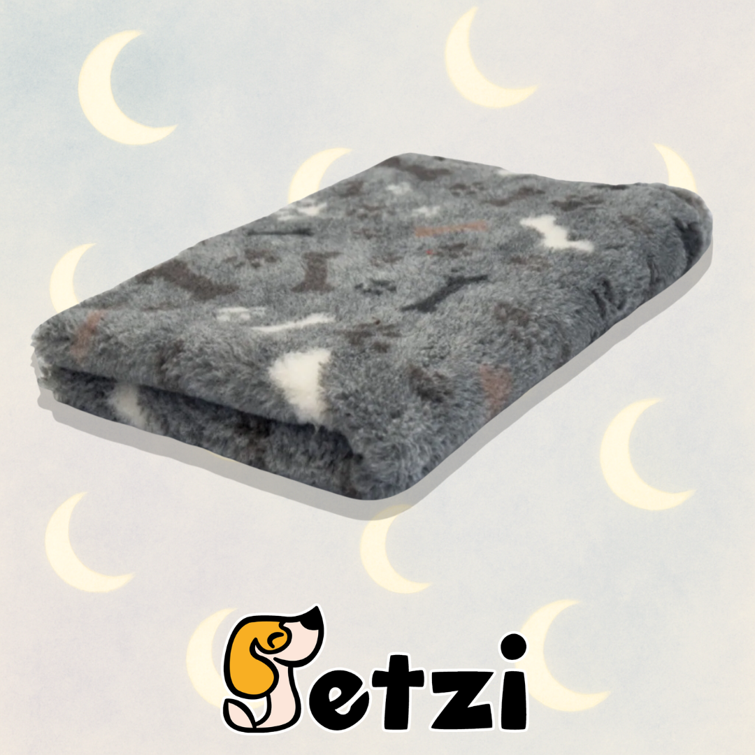 BUBA DRY BED A277 75x50CM SZARY KOŚCI I ŁAPY