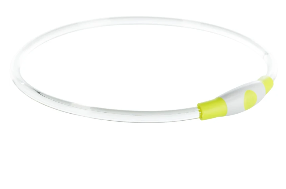 TRIXIE OBRĘCZ PODŚWIETLANA USB L/XL ZIELONA