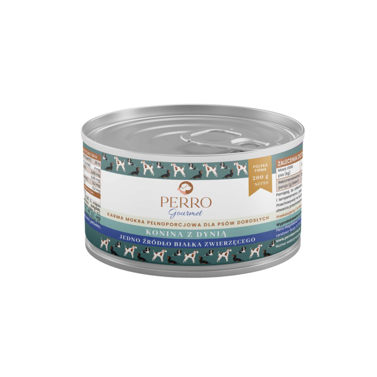 PERRO GOURMET MOKRA KARMA DLA PSA KONINA Z DYNIĄ 200G