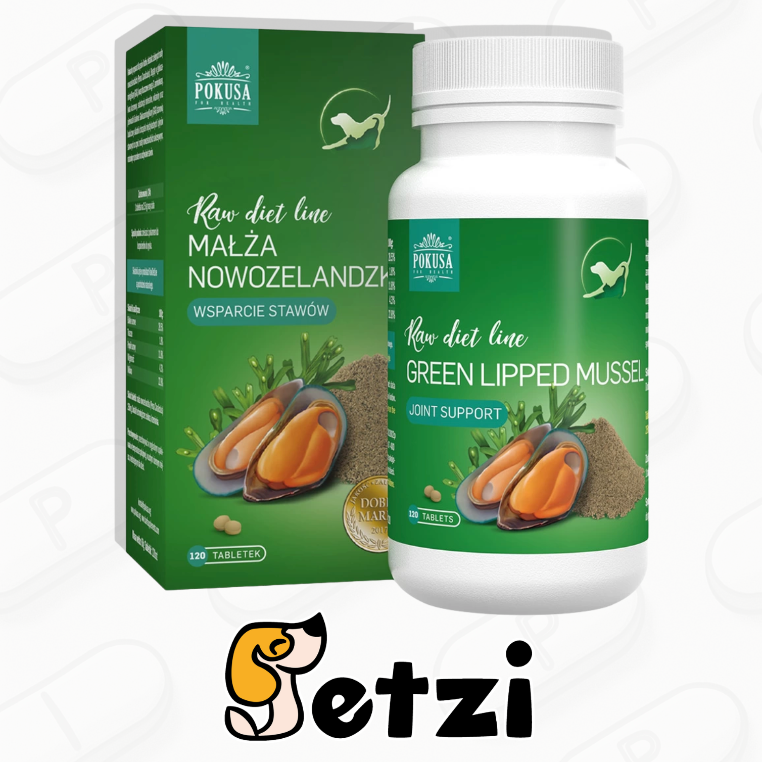 POKUSA RAW DIET LINE GREEN LIPPED MUSSEL 120 TABLETEK
