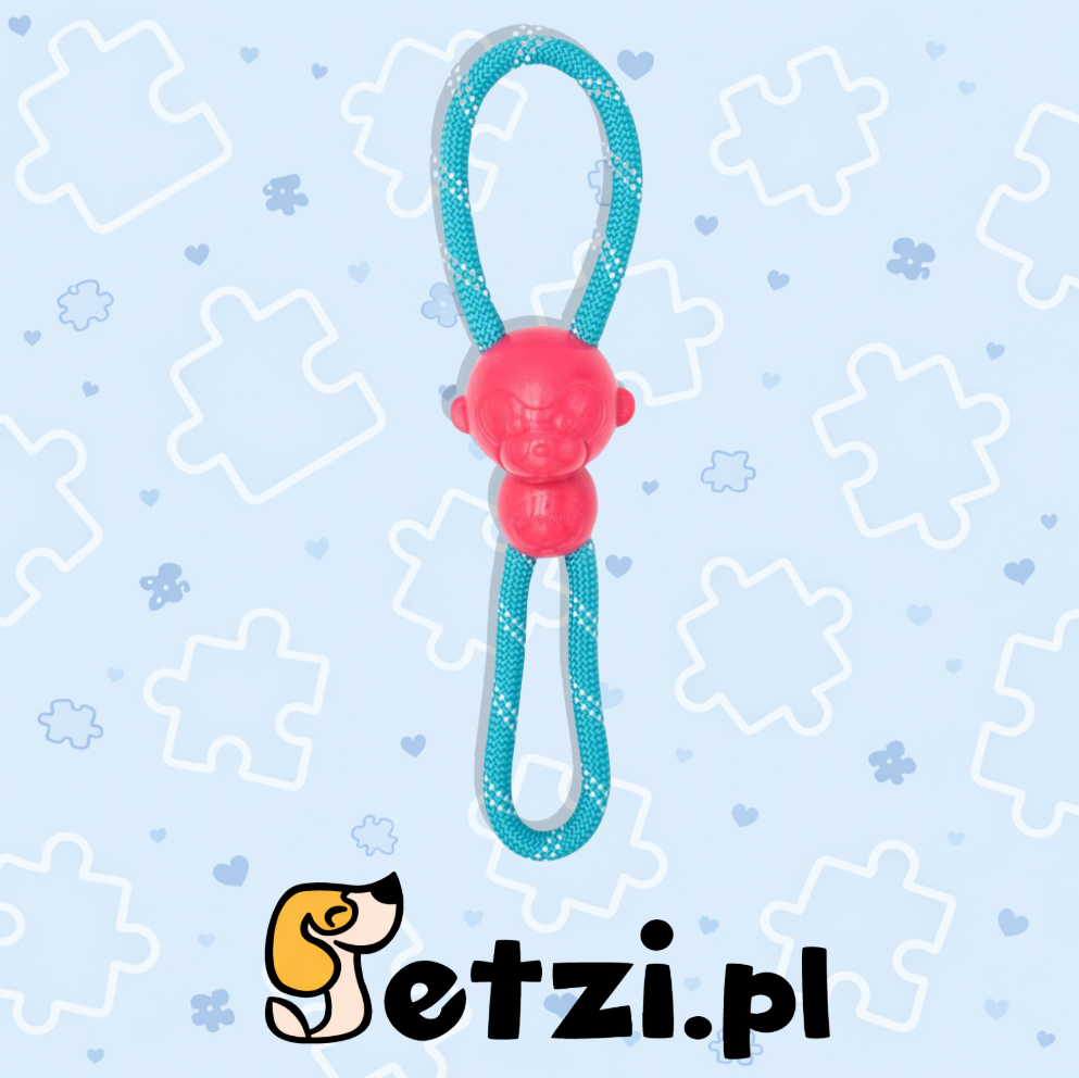 ZIPPY PAWS ZIPPYTUFF MONKEY ROPE TUGZ PINK