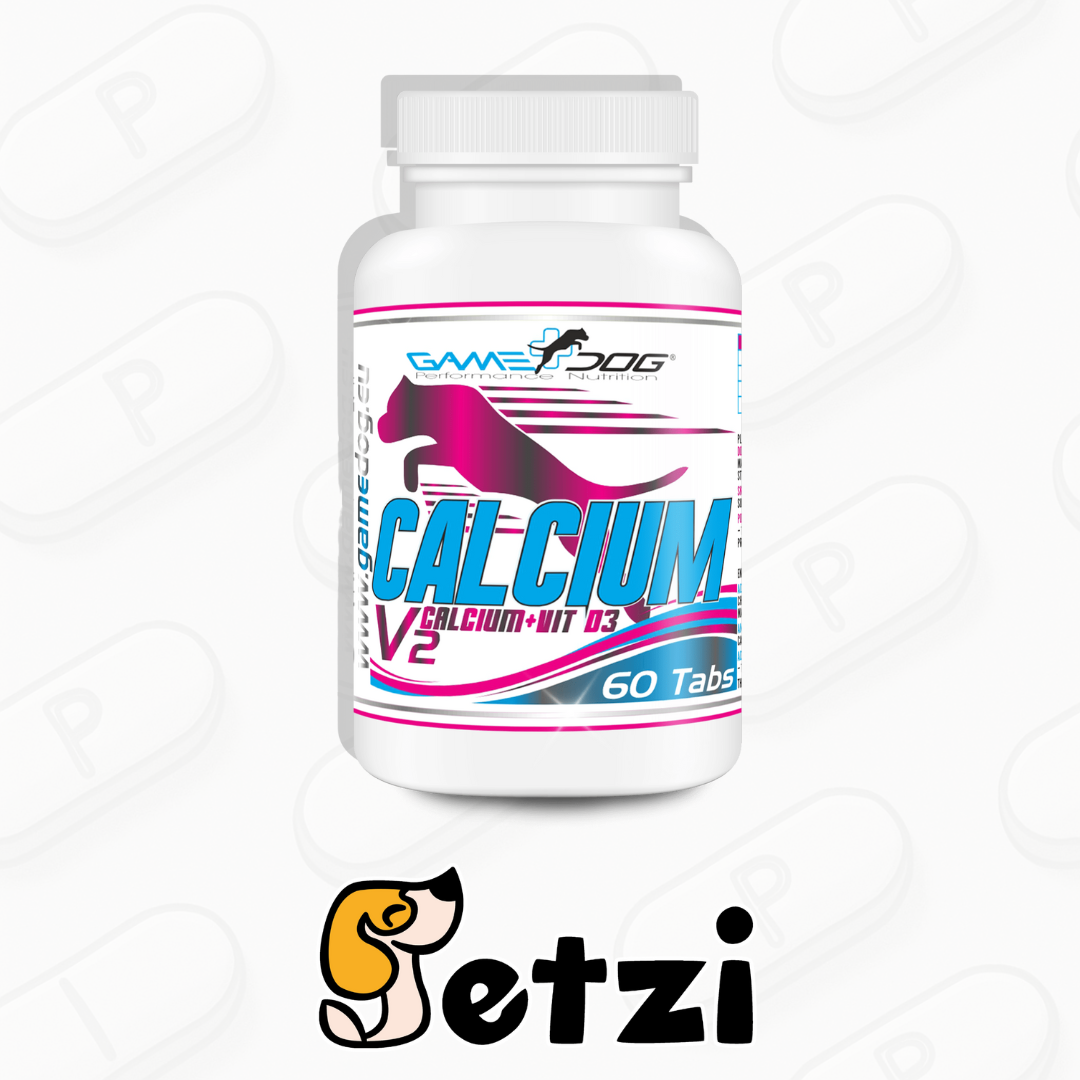 GAME DOG CALCIUM+D3 V2 60 TAB. – WAPŃ I WITAMINA D3 DLA PSA