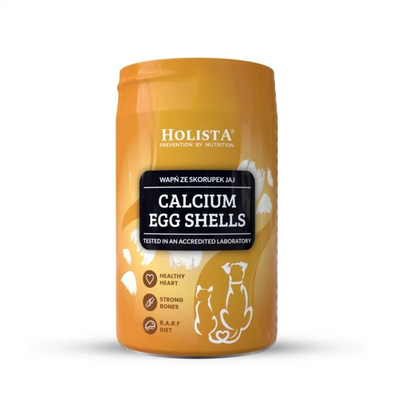 HOLISTA CALCIUM EGG SHELLS 300G - WAPŃ ZE SKORUPEK JAJ DLA PSA I KOTA