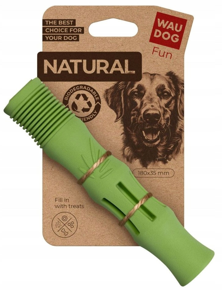 WAUDOG FUN NATURAL PATYK BIODEGRADOWALNA GUMA 180X35MM ZIELONA ZABAWKA DLA PSA