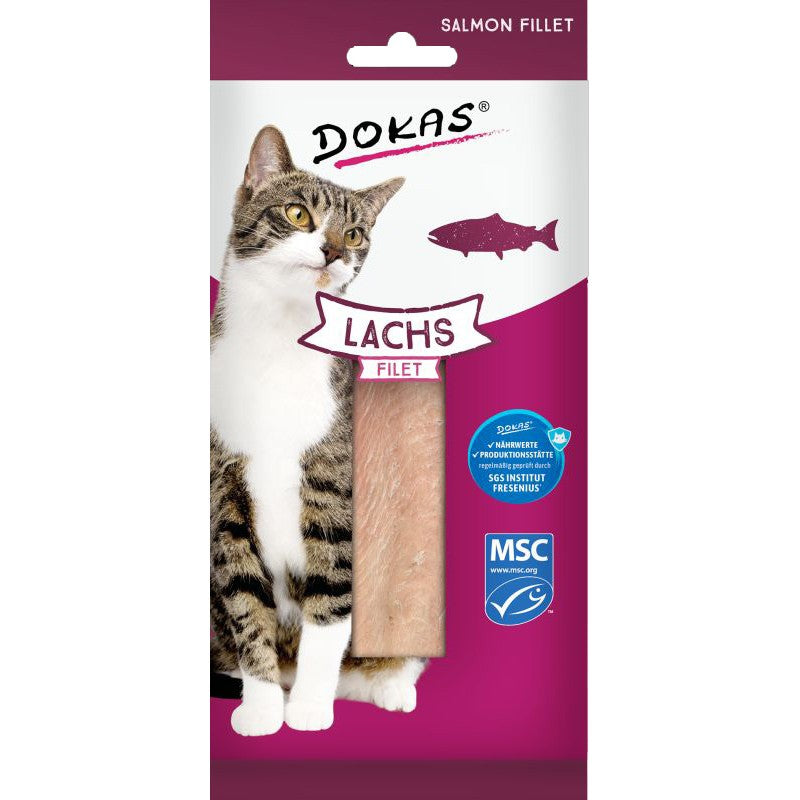 DOKAS KOT FILET Z ŁOSOSIA 22G