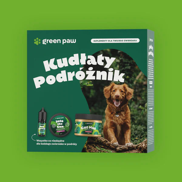 GREEN PAW ZESTAW PREZENTOWY KUDŁATY PODRÓŻNIK