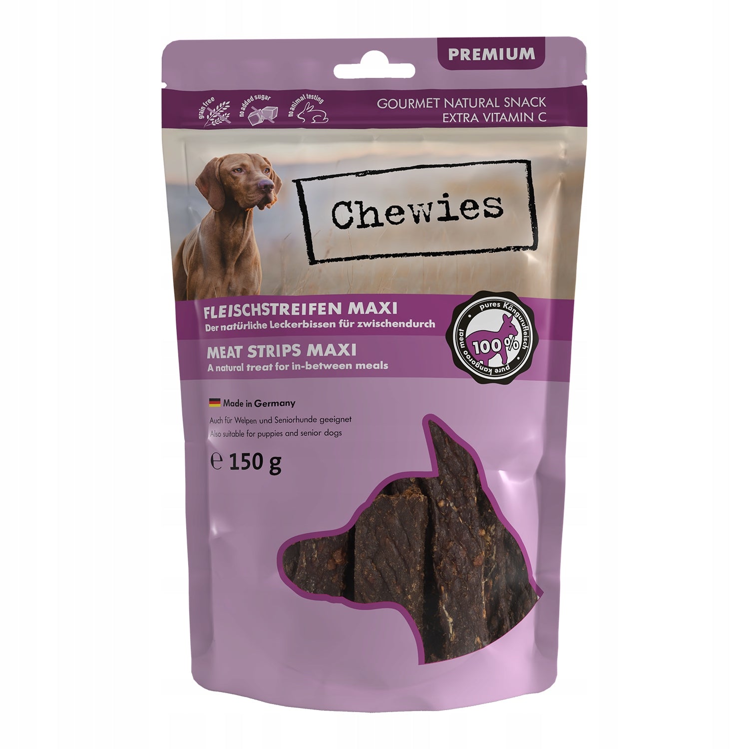 CHEWIES PASKI MIĘSNE KANGUR 150G