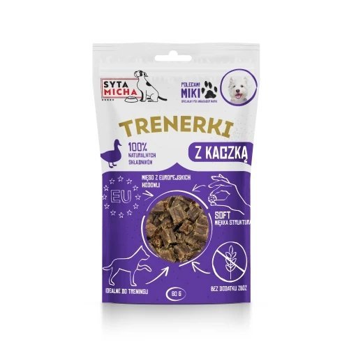 SYTA MICHA PRZYSMAKI DLA PSA TRENERKI Z KACZKĄ 80G
