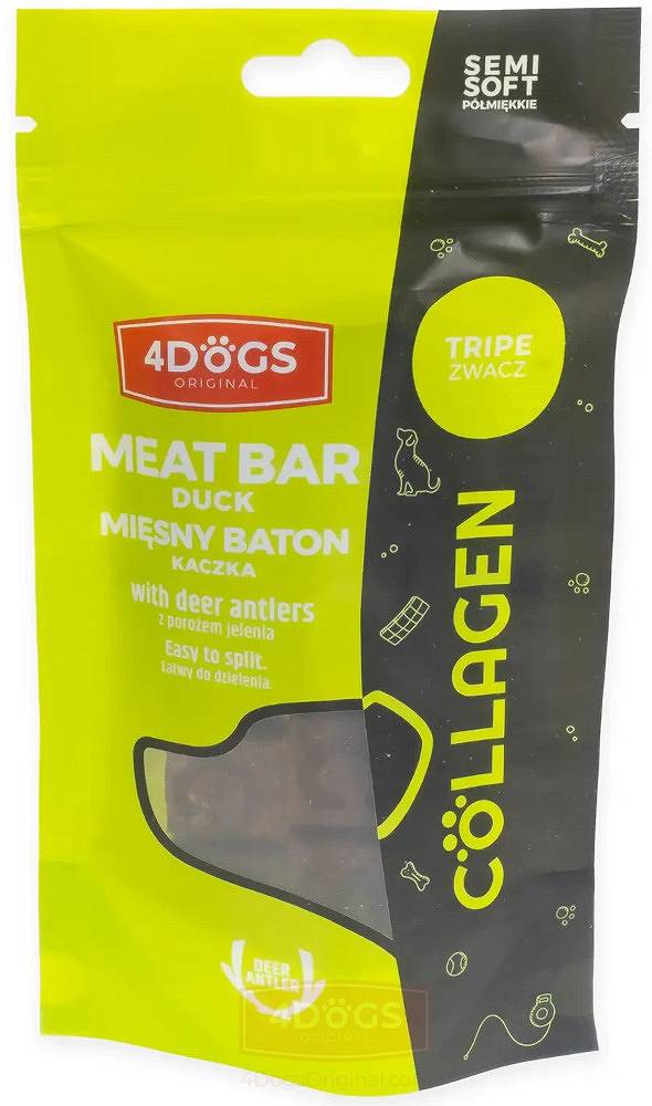 4DOGS COLLAGEN LINE BATONY Z KACZKI I ŻWACZA SEMI SOFT 2SZT