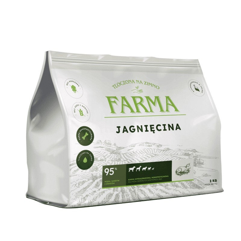 FARMA SUCHA KARMA PIES JAGNIĘCINA TŁOCZONA NA ZIMNO 2KG