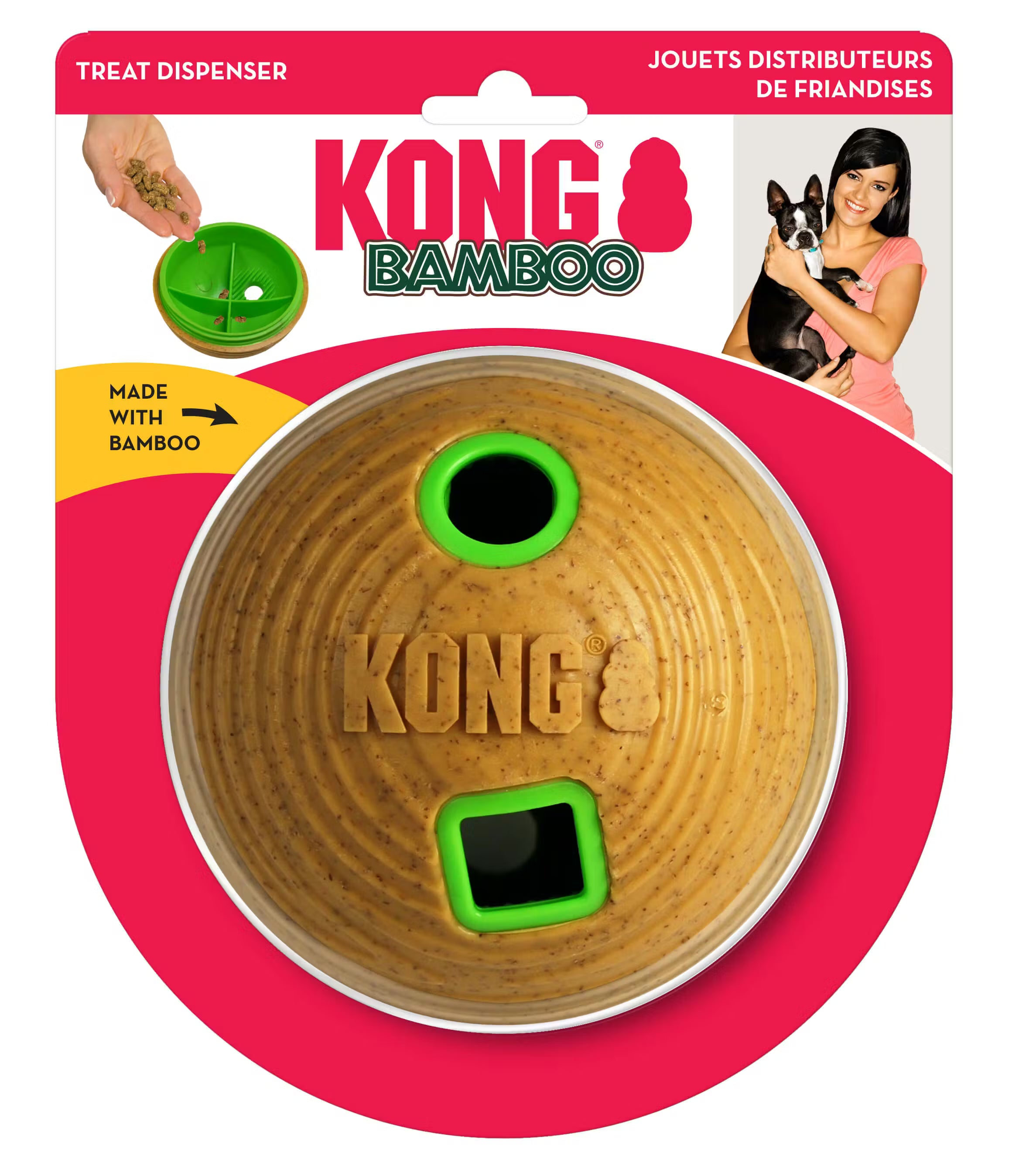 KONG BAMBOO FEEDER BALL MD