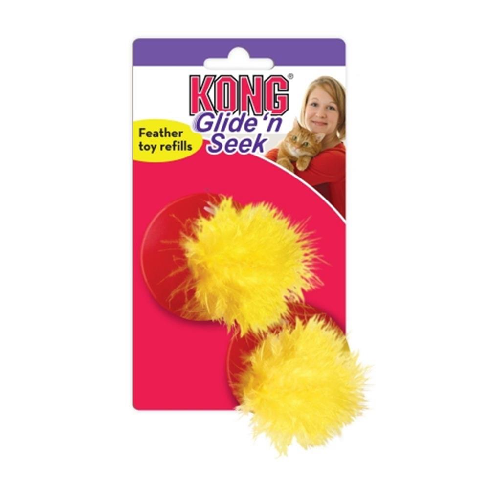 KONG CAT GLIDE SEEK FEATHERS 2PK