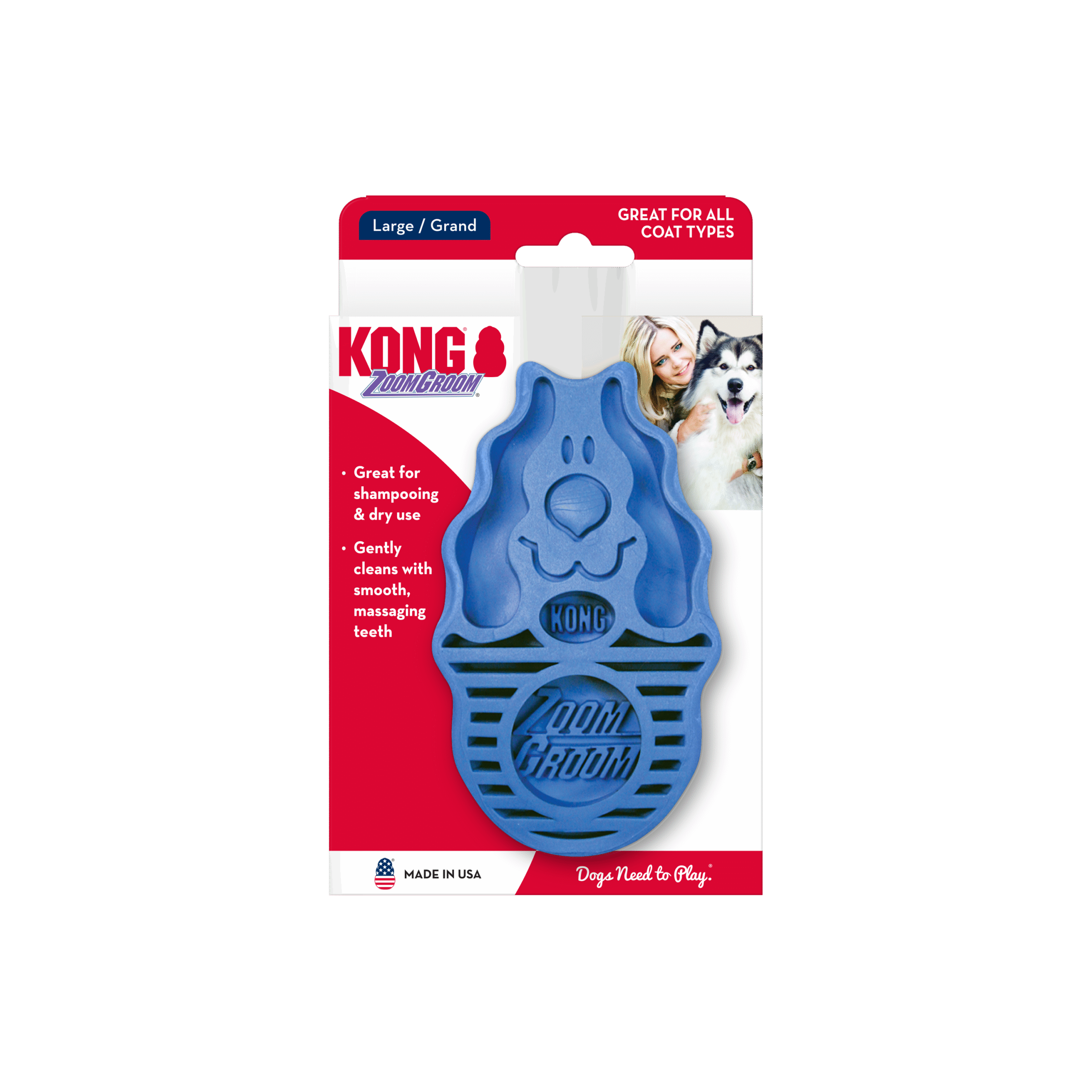 KONG ZOOMGROOM BOYSENBERRY LARGE