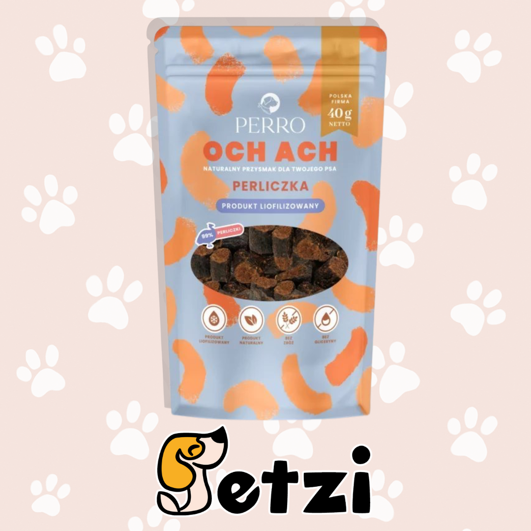 PERRO OCH ACH – PRZYSMAKI LIOFILIZOWANE DLA PSA, 40 G – RÓŻNE SMAKI